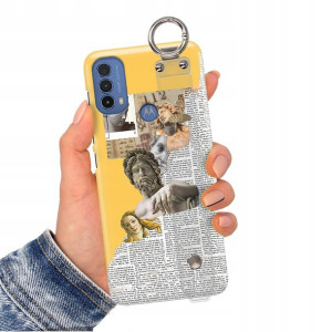 Etui Pasek do MOTOROLA E40 Top Impresja Gogh Wzory