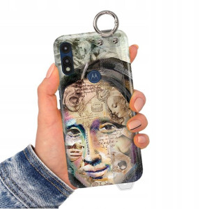 Etui Pasek do MOTOROLA E7 Impresja Picasso Wzory