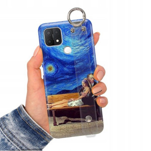 Etui Pasek do OPPO A15 Case Impresja Gogh Wzory