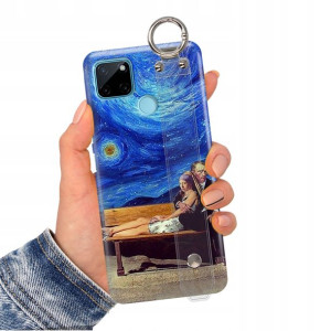 Etui Pasek do REALME C21Y Case Dali Impresja Wzory