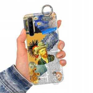 Etui Pasek do REALME X50 Case Impresja Gogh Wzory