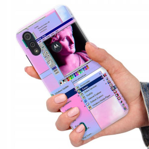 Etui Premium do MOTOROLA E6S Case Art Sztuka Wzory
