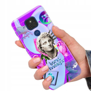 Etui Premium do MOTOROLA E7 PLUS Art Sztuka Wzory