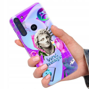 Etui Premium do MOTOROLA ONE FUSION Art Wzory