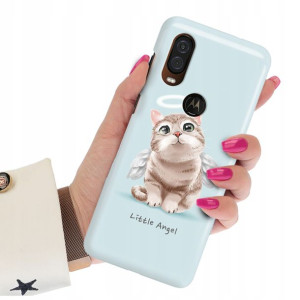 Etui Premium do MOTOROLA ONE VISION Misie Wzory