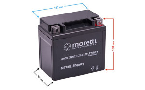 Akumulator Moretti AGM (Gel) MTX5L-BS