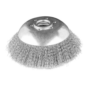 Szczotka druciana do kosy spalinowej 150x25,4mm, miękka, druty falowane