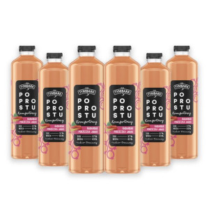 Tymbark Po Prostu Kompotowy Rabarbar Porzeczka Jabłko 1,25l x 6 sztuk