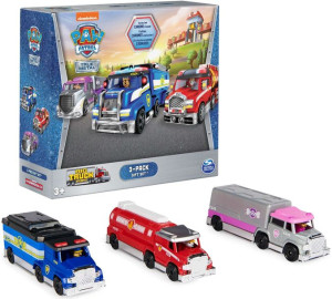 Psi Patrol Zestaw 3 pojazdów Skye, Chase, Marshall Big Truck Pups True Meta
