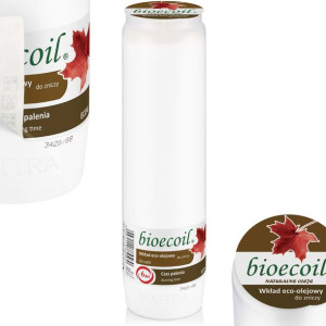 20cm Wkład olejowy do zniczy bioecoil 6dni ECO6