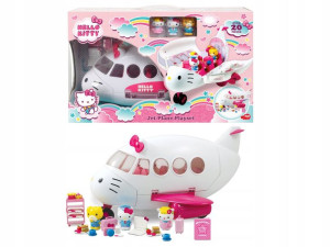 Hello Kitty Zestaw Samolot Odrzutowiec + Figurki