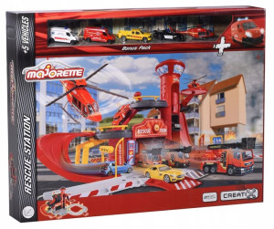 MAJORETTE Creatix Stacja Ratunkowa Z 5 Pojazdami