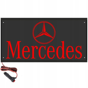 Tablica 60x30 na tył - Mercedes - 24V nad łóżko