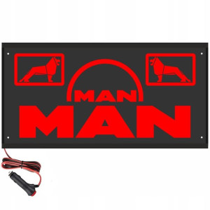 Tablica 60x30 na tył nad łóżko - MAN - 24V