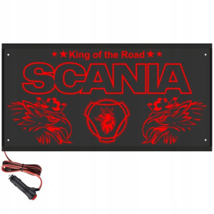 Tablica 60x30 - na tył, nad łóżko - SCANIA - 12V