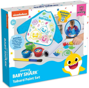 Zestaw do MALOWANIA z Fartuszkiem Farbami BABY SHARK