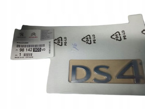 Emblemat DS4 OE 98142905vd ORYGINAŁ Citroen