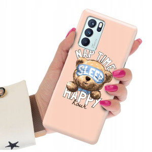 Etui Premium do OPPO RENO 6 PRO 5G Misie Wzory