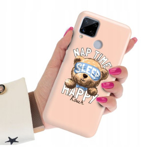 Etui Premium do REALME C15 Obudowa Misie Wzory