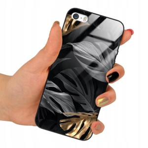 Etui Premium Szklane do IPHONE 5 Obudowa Wzory