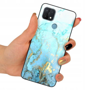 Etui Premium Szklane do OPPO A15 Obudowa Wzory
