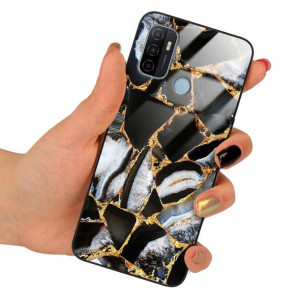 Etui Premium Szklane do OPPO A53 Obudowa Wzory