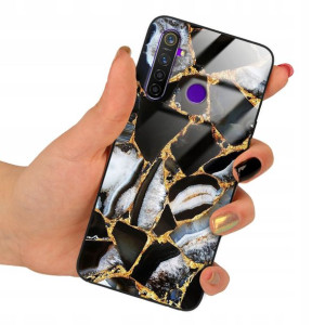 Etui Premium Szklane do REALME 5 PRO Obudowa Wzory
