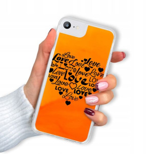 Etui SAND POMARAŃCZ do IPHONE 7/8 Piękne Top Wzory
