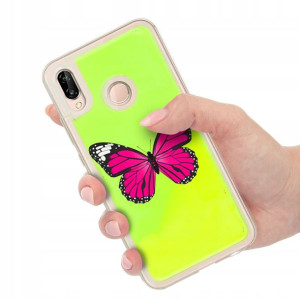 Etui Sand ZIELONY do HUAWEI P20 LITE Wiosna Wzory