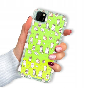 Etui SAND ZIELONY do HUAWEI Y5P Case Piękne Wzory
