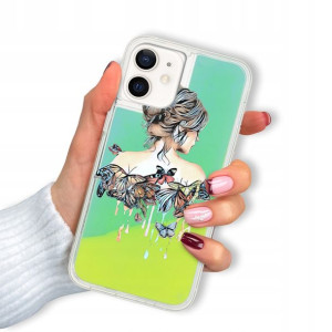 Etui SAND ZIELONY do IPHONE 12 MINI Piękne Wzory