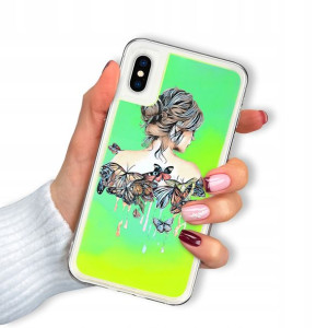Etui SAND ZIELONY do IPHONE X/XS Case Piękne Wzory