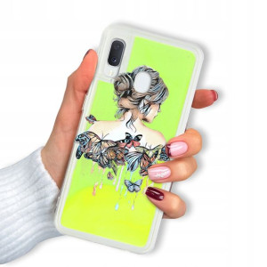 Etui SAND ZIELONY do SAMSUNG A20e Piękne Top Wzory