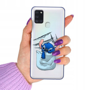 Etui SUMMER Chabrowe do SAMSUNG A21S Stitch Wzory