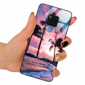 Etui SZKLANE do HUAWEI MATE 20 Obudowa Case Wzory