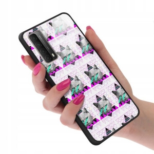Etui SZKLANE do HUAWEI P SMART 2021 Obudowa Wzory
