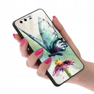 Etui Szklane do HUAWEI P10 Motyle Butterfly Wzory