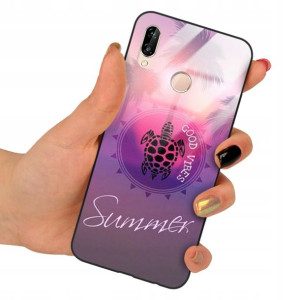Etui SZKLANE do HUAWEI P20 LITE Obudowa Case Wzory