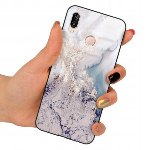 Etui Szklane do HUAWEI P20 LITE Obudowa Case Wzory