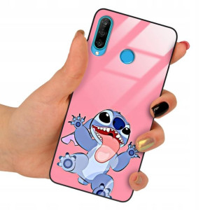 Etui Szklane do HUAWEI P30 LITE Case STICH Wzory