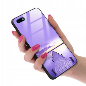 Etui SZKLANE do HUAWEI Y5 2018 Obudowa Case Wzory