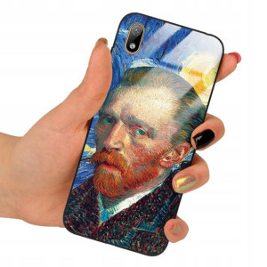 Etui SZKLANE do HUAWEI Y5 2019 Impresja Wzory + 9H