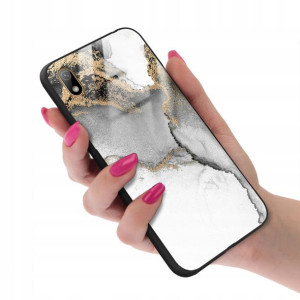 Etui Szklane do HUAWEI Y5 2019 Marmurki Wzory + 9H
