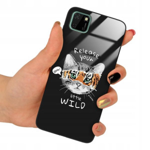 Etui Szklane do HUAWEI Y5P Obudowa Misie Wzory