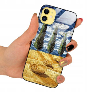 Etui SZKLANE do IPHONE 11 Impresja TOP Wzory + 9H