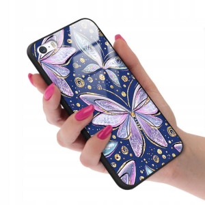 Etui Szklane do IPHONE 5 Motyle Butterfly Wzory
