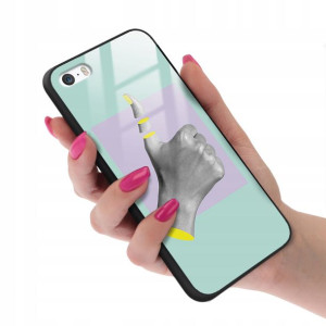 Etui SZKLANE do IPHONE 5 Obudowa Case TOP Wzory