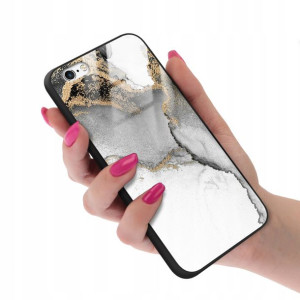 Etui Szklane do IPHONE 6 PLUS Marmurki Wzory + 9H