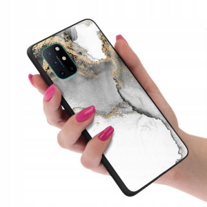 Etui Szklane do ONEPLUS 8T Marmurki Top Wzory + 9H