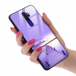 Etui SZKLANE do OPPO A9 2020 Obudowa Case Wzory